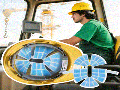 How do I know if an ice pack for hard hat is working properly?
