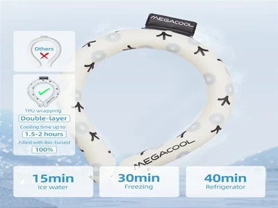 How do you activate a cooling neck band?